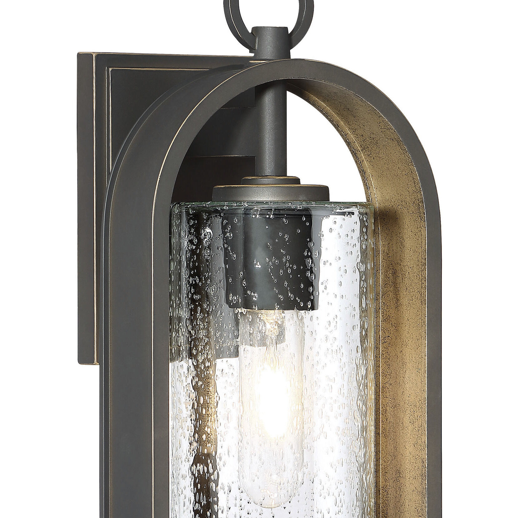 Kamstra 1 Light 14 inch Oil Rubbed Bronze/Gold Outdoor Wall Mount, Great Outdoors